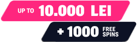 Welcome bonus: up to 10.000 lei and 1.000 free spins